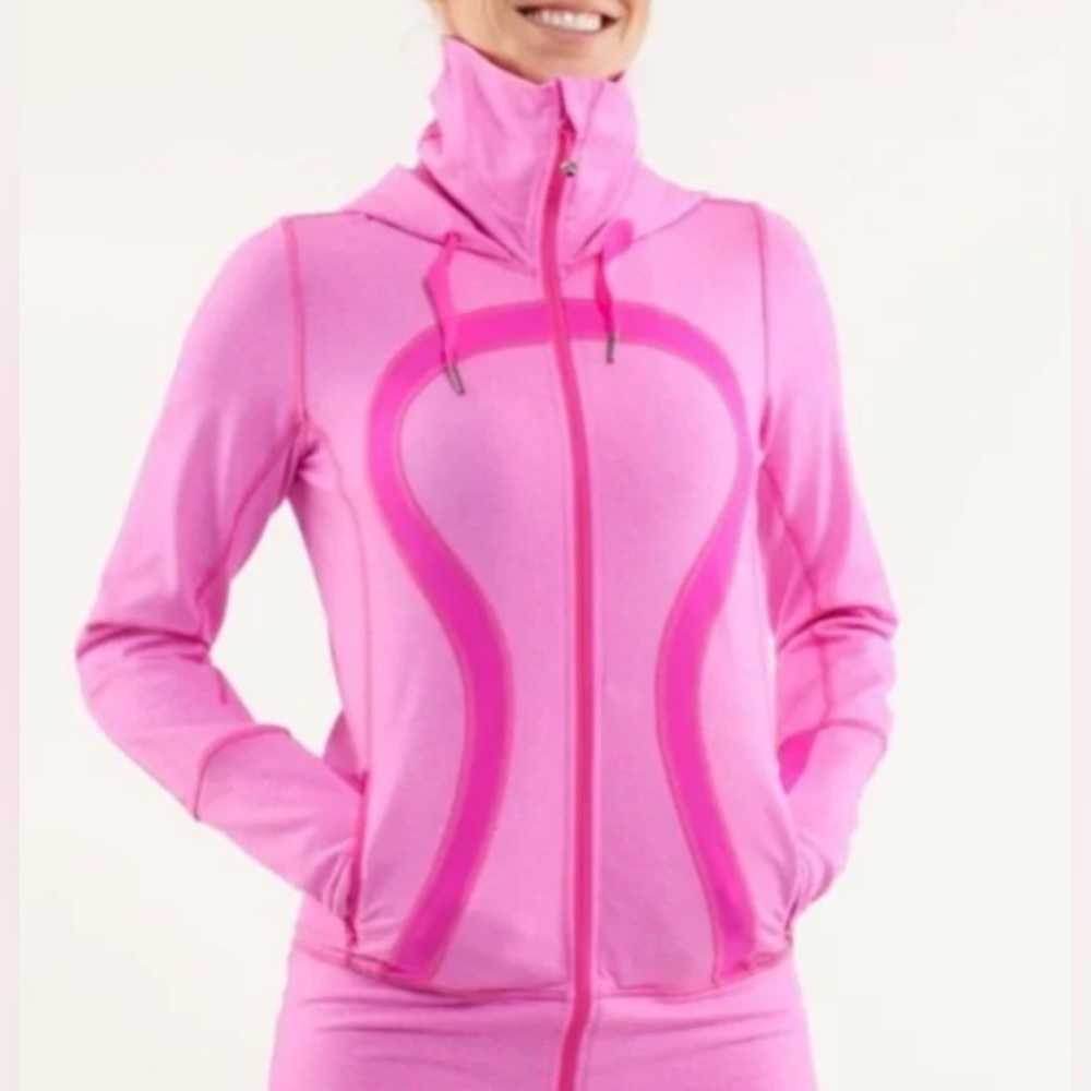 Lululemon Paris Pink Stride Zip Up Jacket